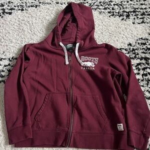 Maroon Roots Zip Up Hoodie